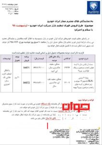 فروش فوری ایران خودرو