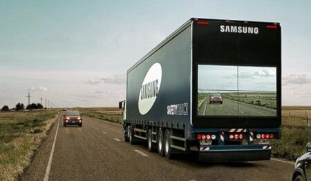 Samsung’s transparent Safety Trucks_تکنولوژی کامیون شفاف