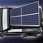 خودرو الکتریکی را با سلول خورشیدی ، شارژ کنید.