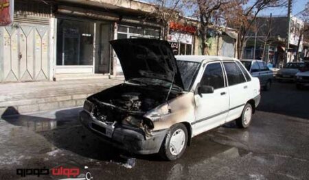 انفجار پراید در زنجان