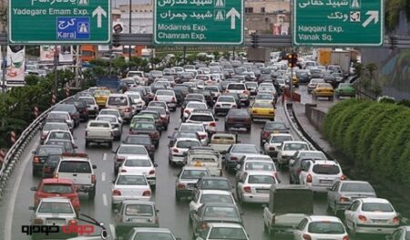 ترافیک سنگین تهران
