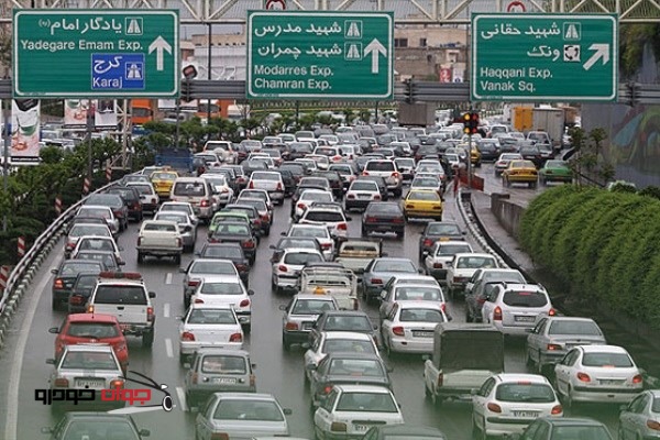 ترافیک سنگین تهران