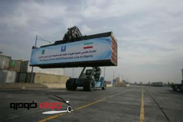 صادرات محموله تجهیزات خط تولید ایران خودرو به الجزایر