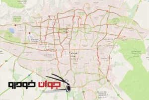 نقشه ترافیکی تهران