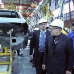 بازدید وزیر صنعت از خط تولید محصولات مشترک ایران خودرو و پژو