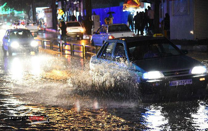 باران شدید_نفوذ آب به خودرو