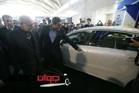بازدید وزیر صنعت از نمایشگاه خودرو تهرن_غرفه ایران خودرو