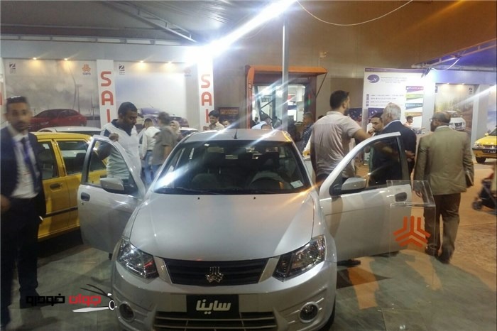 غرفه سایپا در نمایشگاه خودرو بغداد