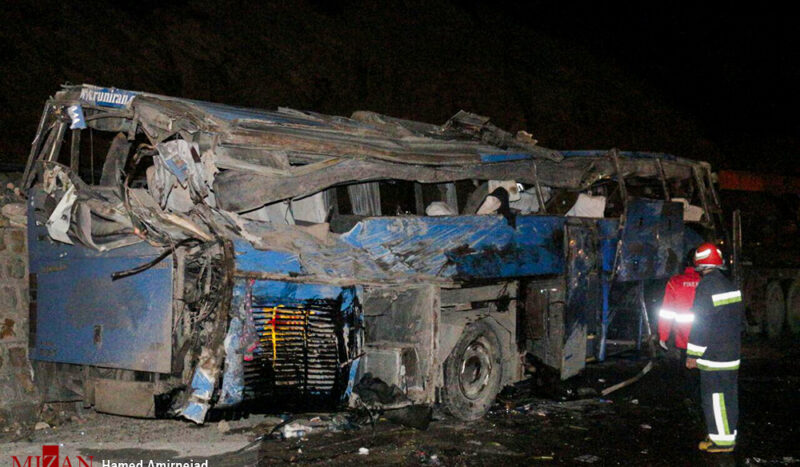 واژگونی اتوبوس در سوادکوه