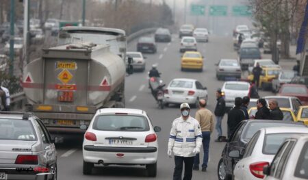 آلودگی هوا-برخورد پلیس با خودروهای دودزا