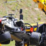 f1-spanish-gp-2018-the-damaged-romain-grosjean-haas-f1-team-vf-18-is-removed-from-the-circ