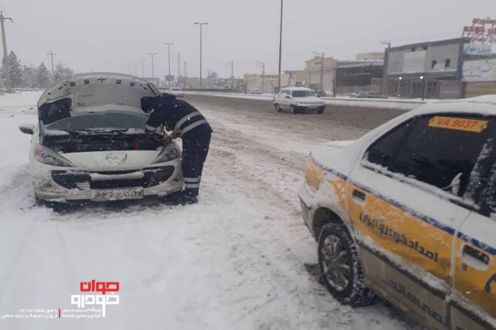آماده باش ناوگان امداد خودرو ایران هم‌ زمان با هشدار سازمان هواشناسی