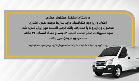 اعلام زمان تکمیل وجه ون باری اینرودز