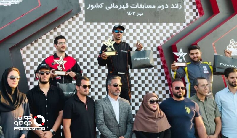 معرفی قهرمانان رانندگی ایران در جام فونیکس با حمایت آریزو 6 جی تی